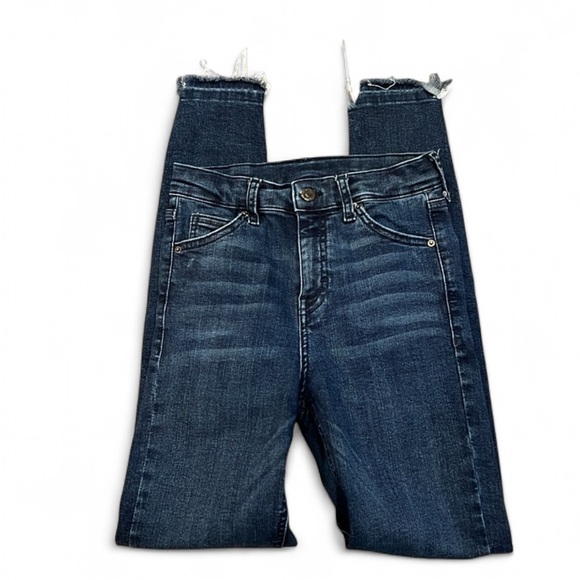 Topshop Jaime Step Hem Skinny Jeans Dark Wash Size 25 - Picture 4 of 9